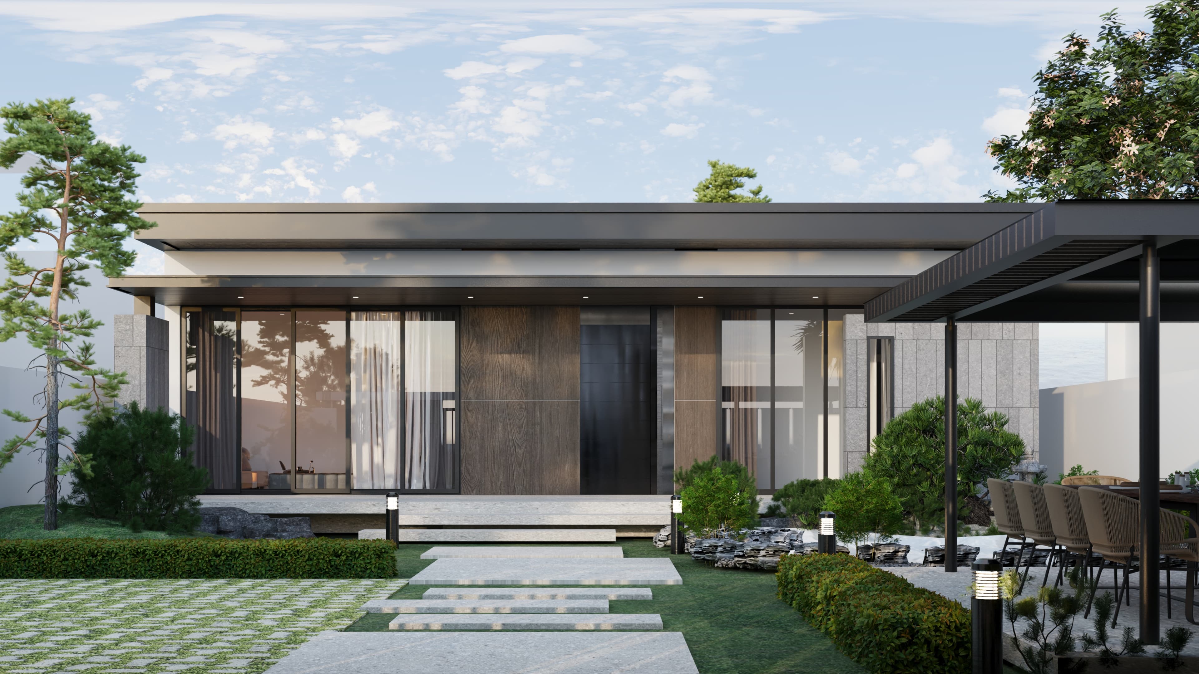 Nhà vườn ẩn mình trên trong núi rừng Tuấn Yến House