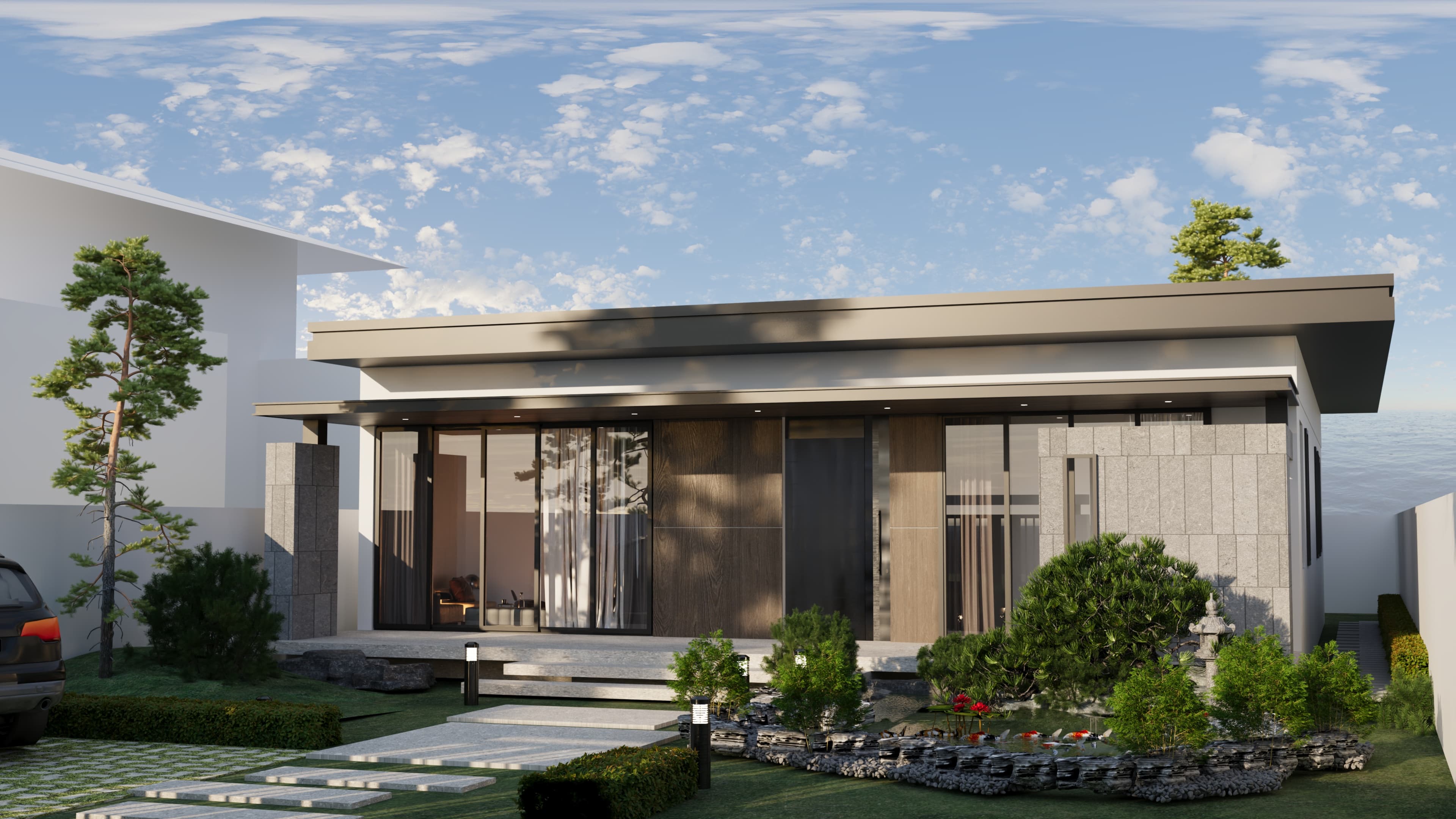 Nhà vườn ẩn mình trên trong núi rừng Tuấn Yến House